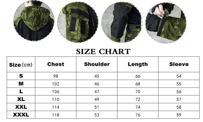 army tactical shirts sizing guide
