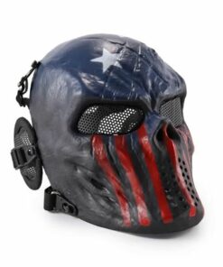 airsoft tactical hardshell mask captain america