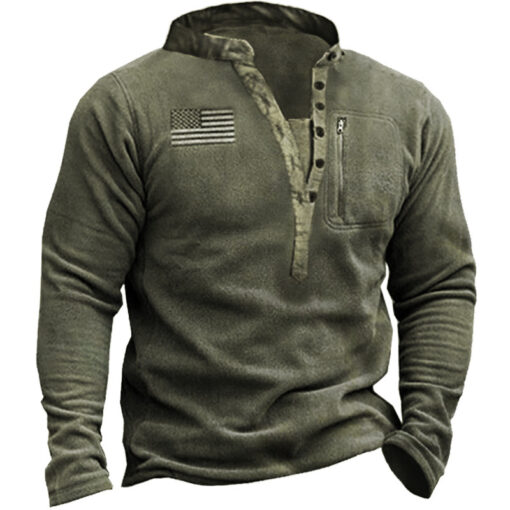 Tactical Quarter-Zip Fleece Pullover - Image 2