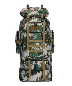High-capacity military camouflage tactical pack