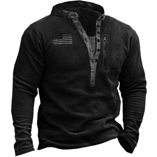 Tactical Quarter-Zip Fleece Pullover - Image 4