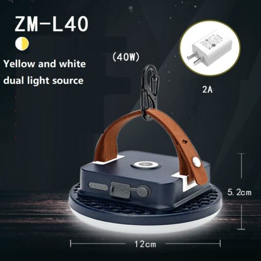 15600mah Portable High Power Rechargeable LED Magnet Flashlight - Image 3